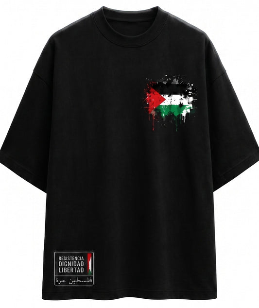 Camiseta Palestina- Negra