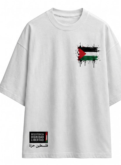 Camiseta Palestina- Blanca