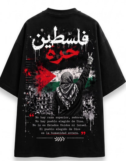 Camiseta Palestina- Negra