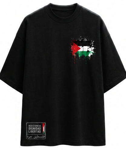 Camiseta Palestina- Negra