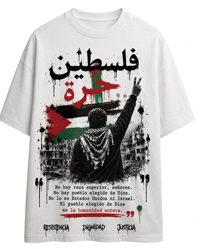 Camiseta Palestina- Blanca